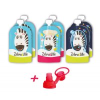 Kapsičky na opakované použitie 6ks + náustok Zebra&Me